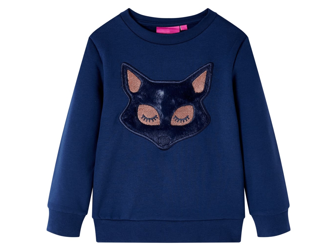Sweatshirt Para Criança Azul-marinho 128
