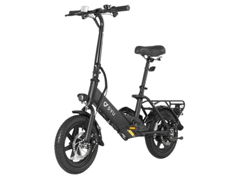 Bicicleta Elétrica Dyu C3 Para Adultos Bicicleta Elétrica Urbana Dobrável De 14 Com Motor De 350 W E Bateria De 36 V 7,5 Ah