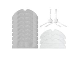 Apto para xiaomi dreame f9 robô aspirador de pó escova lateral mop pano descartável limpar acessórios peças, 13 pacotes