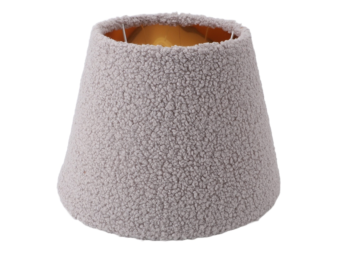 Abajur de Pelúcia Tapered Simples Exquisito para Lâmpada de Mesa E27 E14 Cinza S/MARCA