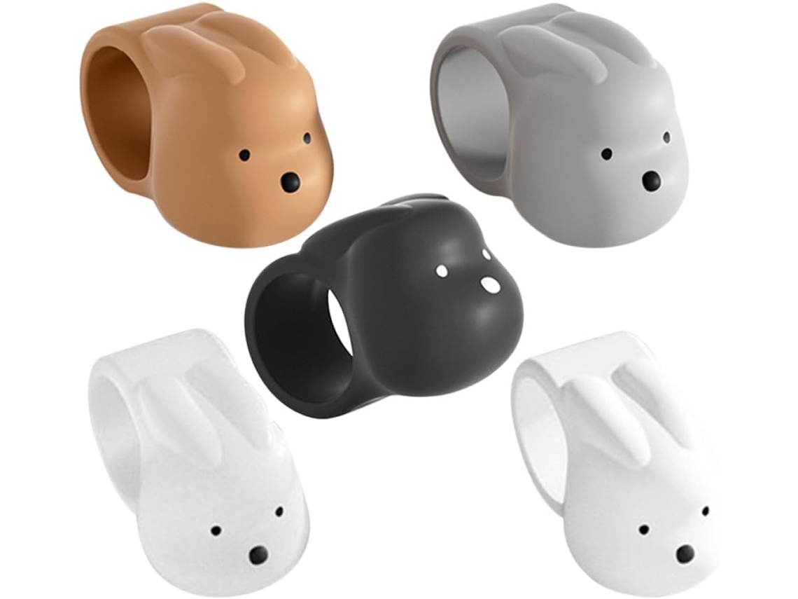 Batentes De Porta De Parede Macios E Anticolisão Em Formato De Coelho, Feitos De Silicone.