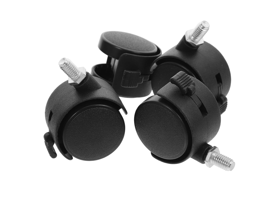 Conjunto De 4 Rodízios De Reposição De 1,5 Polegadas M8*13mm