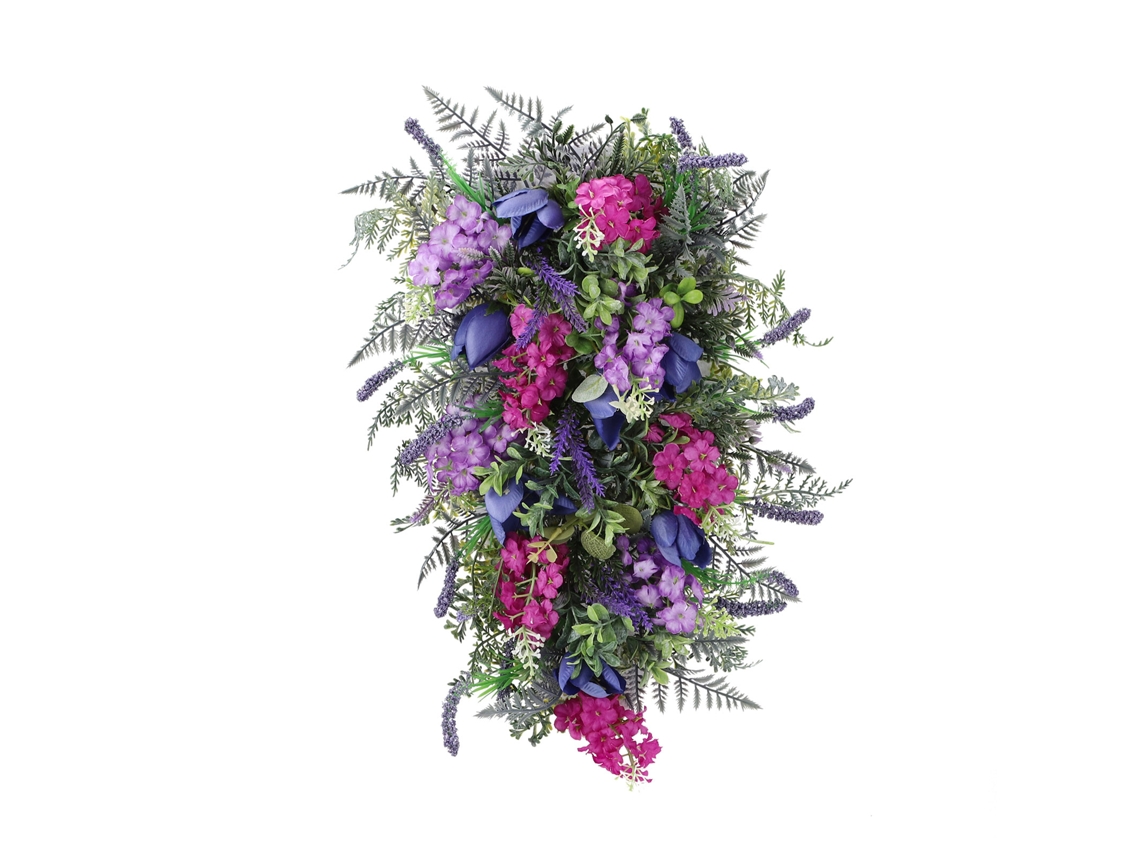 Decoração de Parede Tulipa Roxa LAXISCREED, 45x30cm, Cor Roxo Profundo