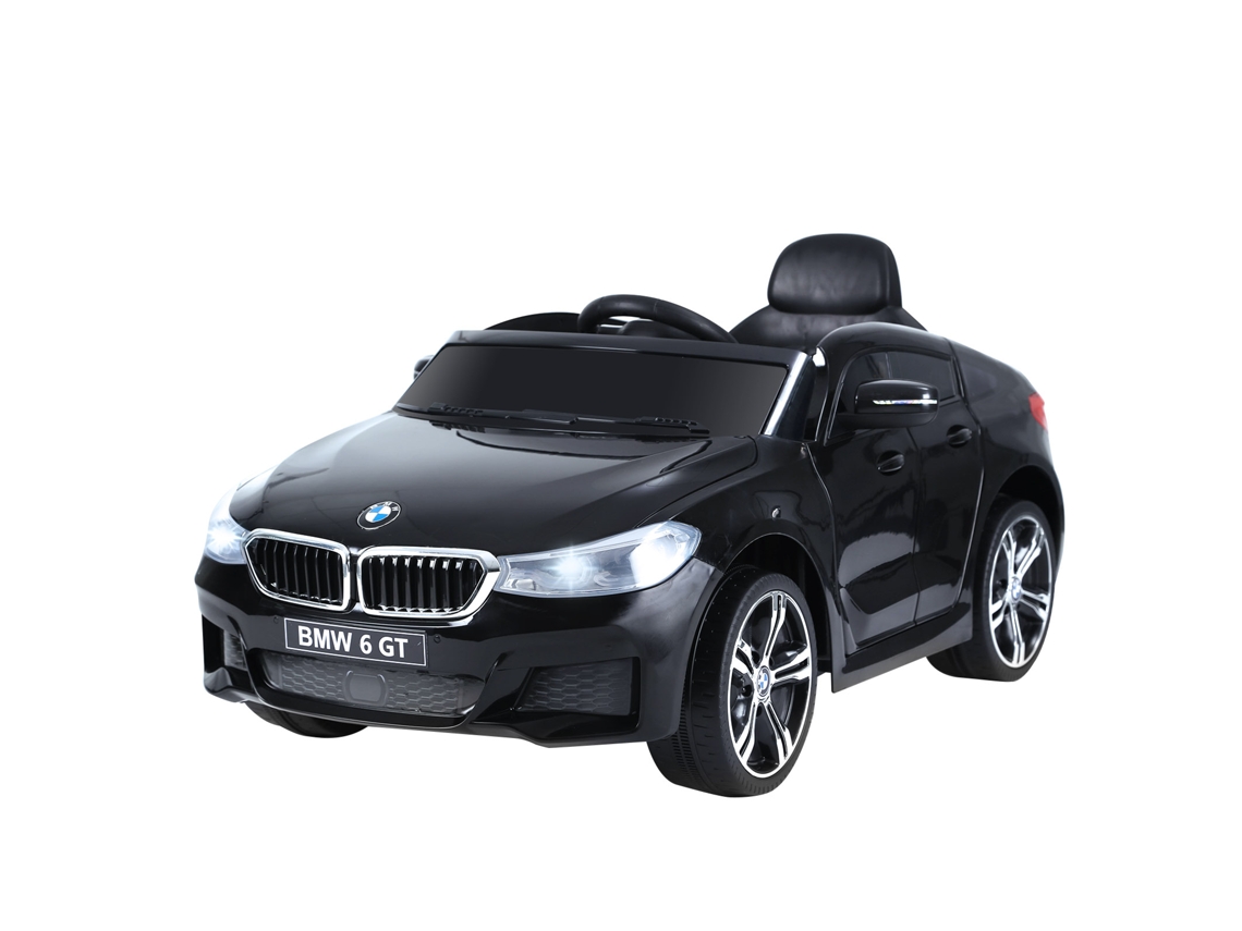 Carro Elétrico Kids 6v Preto (efeitos Sonoros, Luzes, Controle Remoto, 3km/h, 6 Gt)