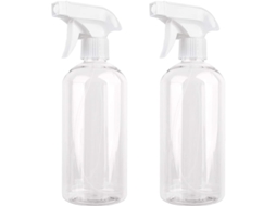 Garrafa Spray Vazia 500ml, Conjunto De 2 Plástica Transparente Para Plantas, Cabelo, Limpeza, Jardim