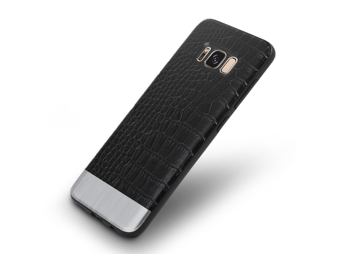 Capa de Telefone com padrão crocodilo para Samsung S8 Plus, antiderrapante