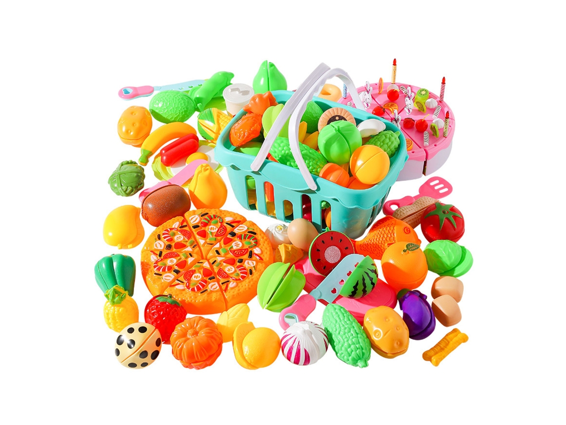 Mali brinquedo de Corte de Alimentos para Cozinha Infantil com Frutas Legumes Pizza Educativo Interativo