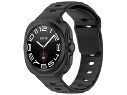 Pulseira De Silicone Com Fecho Reverso E Cor Sólida Para Samsung Galaxy Watch Ultra 47mm