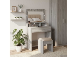 Vidaxl Mesa De Vestir Cinza Sonoma 78,5 X 41 X 135 Cm