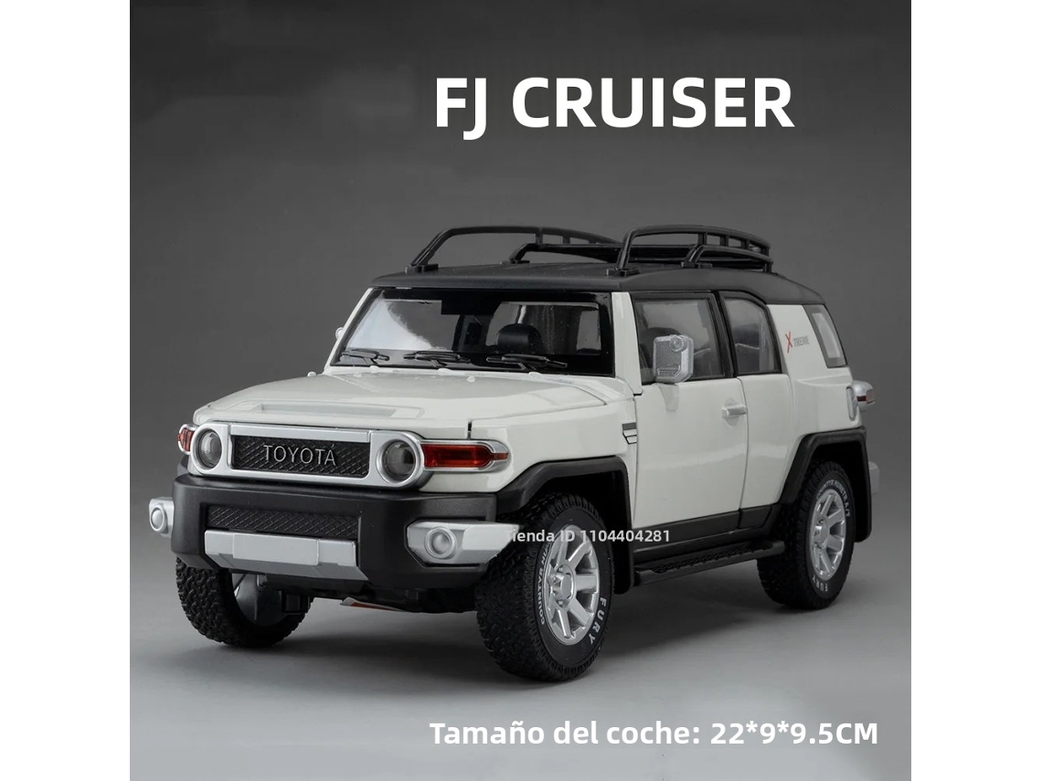(estilo 1 Branco) Miniatura Do Land Cruiser Na Escala 1:24, Feita De Liga Metálica.