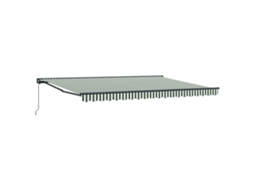 Conjunto 1 Toldo Retrátil Vidaxl Antracite Alumínio (4 × 3,5 M)