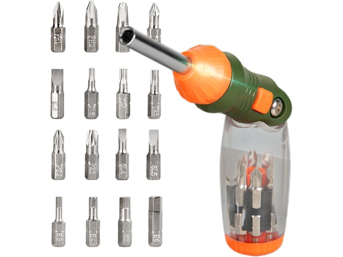 Chave De Fenda Com Catraca Chave De Fenda Doméstica Chave De Fenda Ergonômica Com Ângulo Ajustáv Gokoco