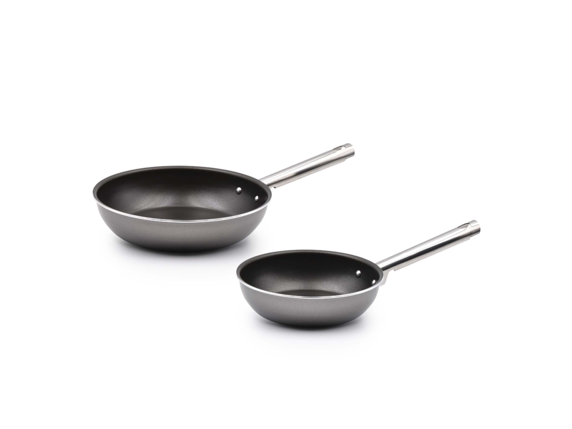 Frigideiras Antiaderentes CELAR PRATIK (2 Peças - 20cm + 24cm - Cinzento)