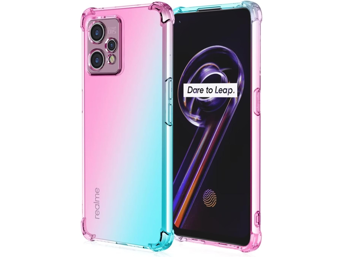 Capa Protetora Gradiente Antiqueda para Realme Realme 9 5G/9 Pro HONGWE. Transparente