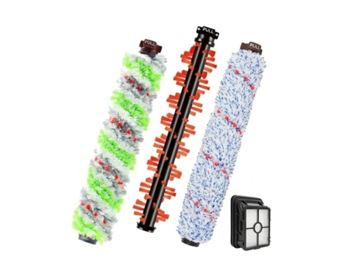 Kit de Peças ELORY para Aspirador Bissell Crosswave 1866 1785 2052 1713 2225, com Rolo, Filtro e Vassoura de Limpeza
