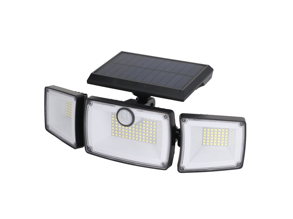 Lâmpadas De Parede Solares Laxiscreed Com 3 Cabeças, 6w, Deteção De Alta Sensibilidade 7700k