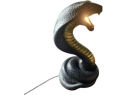 Luminária Noturna Em Estilo Gótico Com Cobra Decoração Sinistra Para