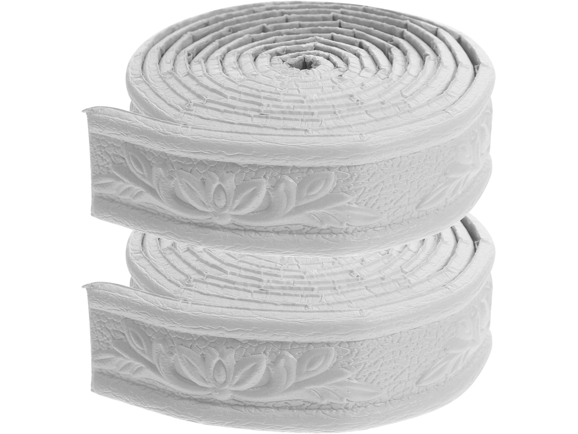 Moldura Adesiva De Espuma Branca Para Parede, Moldura Autoadesiva À Prova D'água.
