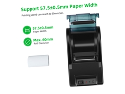 Impressora Térmica de Recibo 58mm Usb Pos Gaveta Dinheiro | S/MARCA