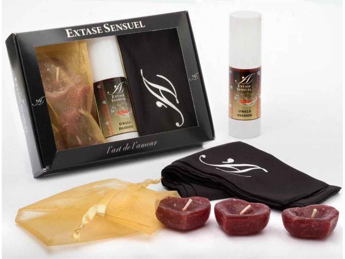 Cofre EXTASE SENSUAL Perfume e Velas Pasion Oral