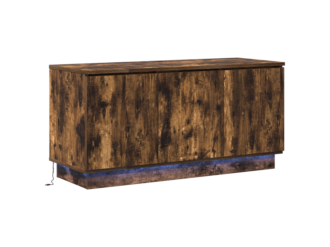Conjunto 1 Suporte Para Tv Vidaxl Castanho Derivados De Madeira (100 X 38 X 49 Cm)