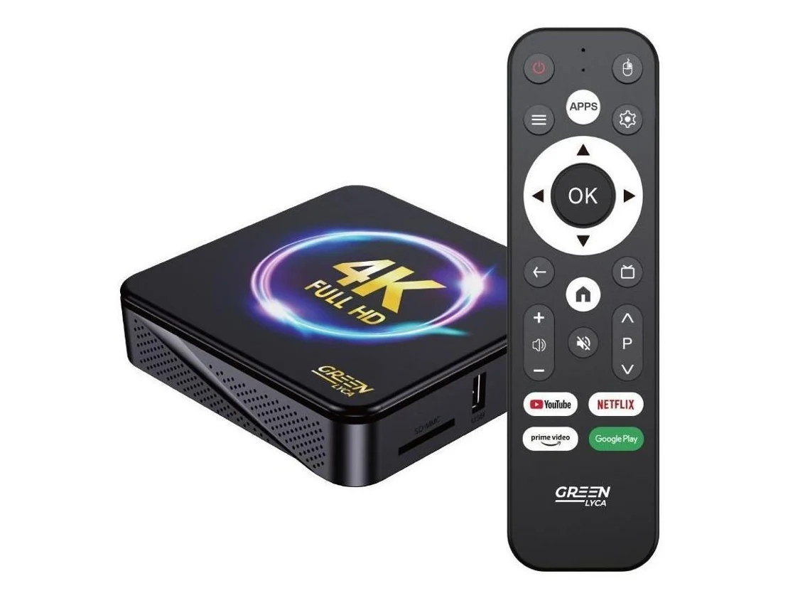Android Tv Box 4k Ultra Hd, Wi Fi, Controle Remoto Inteligente, Transforme Sua Tv Em Smart Tv Com Acesso A Streaming E Aplicativos Uuzeit Shop