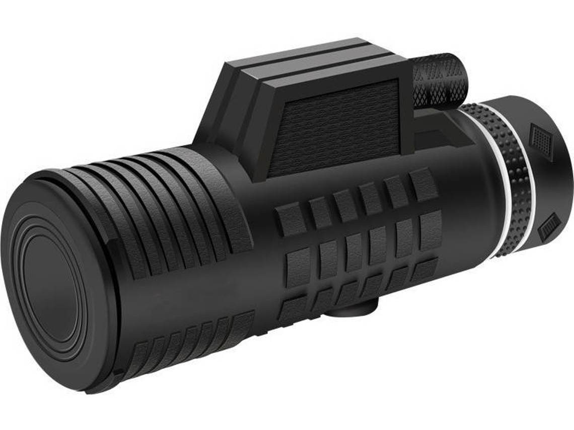 Telescópio Monocular ENZONS 12X50 Hd Hd para Adultos de Alta Potência À Prova D'Água com Suporte para Smartphone e T-Preto