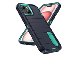 Capa Para Moto G Play 2023 - Suporte Integrado, Resistente E À Prova De Choque. Azul Escuro Hexinyigjly