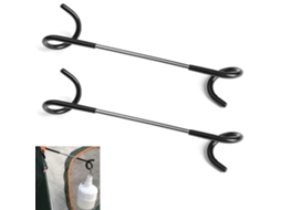 Conjunto de 2 Ganchos Camping para Pendurar Lanternas, Lâmpadas, Barracas e Lanternas Jardim. Perfeitos Camping, Garrafas Água Sacos Lixo. AQUAFORGE