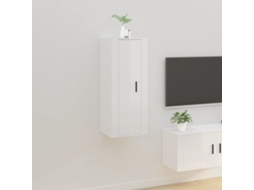 Vidaxl Móvel De Tv De Parede 40x34,5x100 Cm Branco Brilhante