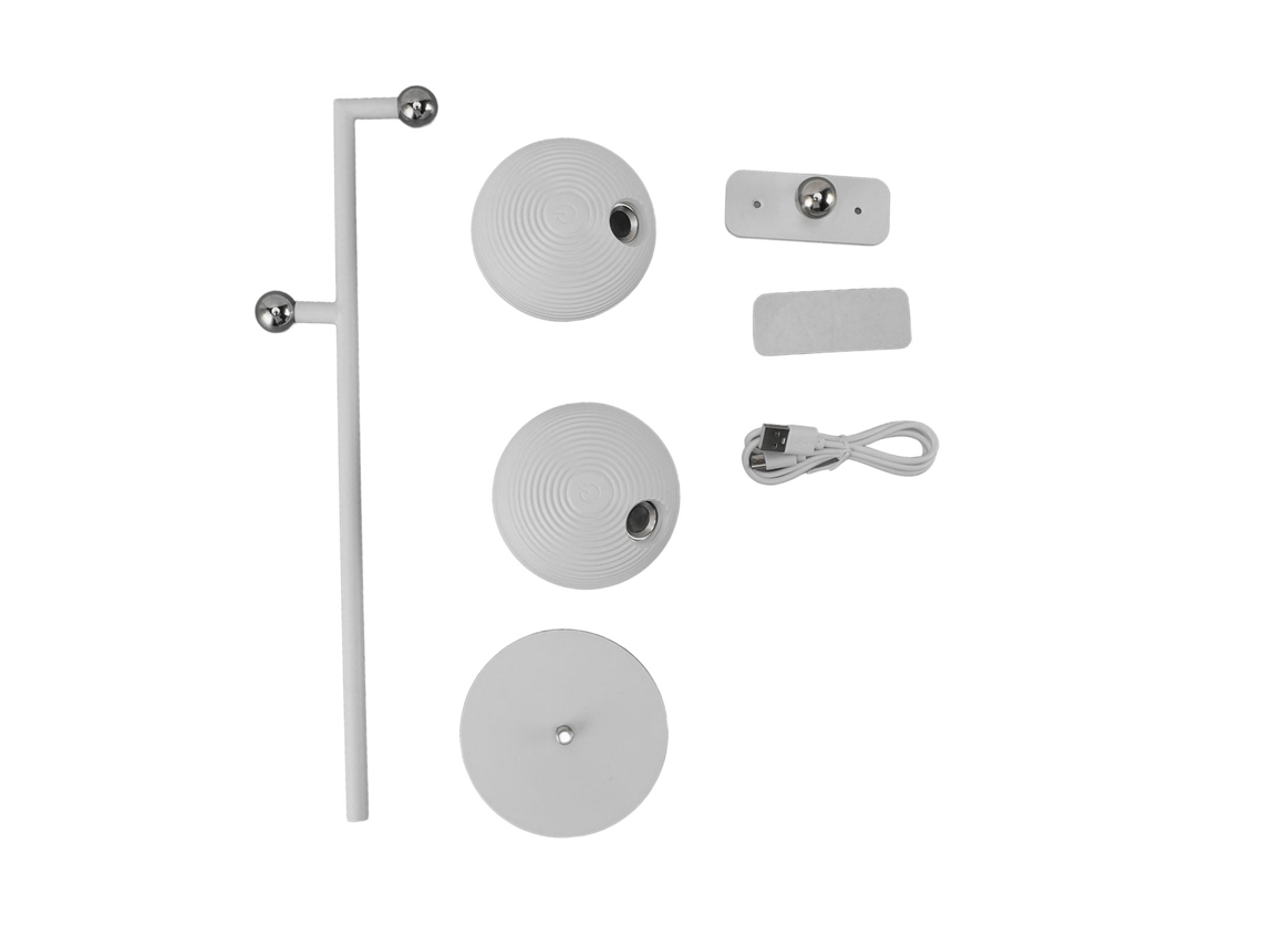 Lâmpada de Mesa Sem Fio Led Recarregável 2000mah com 3 Temperaturas de Cor e Rotação 360° | S/MARCA