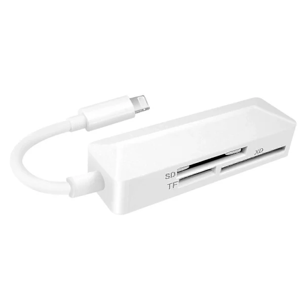 Leitor de cartão 8 pinos TF SD XD 3 em 1, para notebook, celular, tablet AQUAFORGE