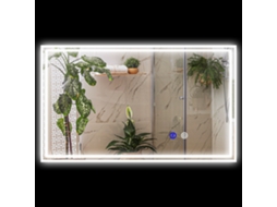 Espelho Casa De Banho Retangular 100x60 Cm Led Montagem Horizontal/vertical