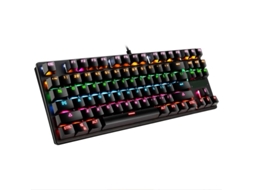 Lurelia Teclado Mecânico, Led, Compacto, Cor Vermelha