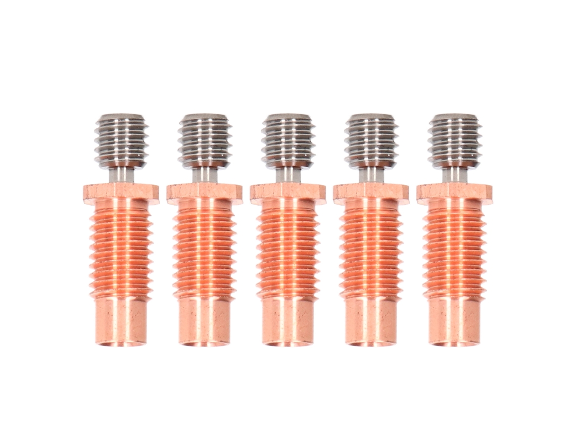Peças Throat De Bimetal Alta Dureza Resistente Ao Desgaste Tubo Heatbreak Impressora 3d Com Rosca M6 M7