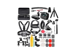 Kit De Acessórios Para Câmera Ação, Compatível Com Gopro Hero, Ideal Vlogs E Esportes, Alça Pulso Giratória 360°, Empunhadura Flut-aquaforge