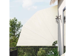 Vidaxl Toldo Lateral Dobrável Para Varanda 210x210 Cm Creme