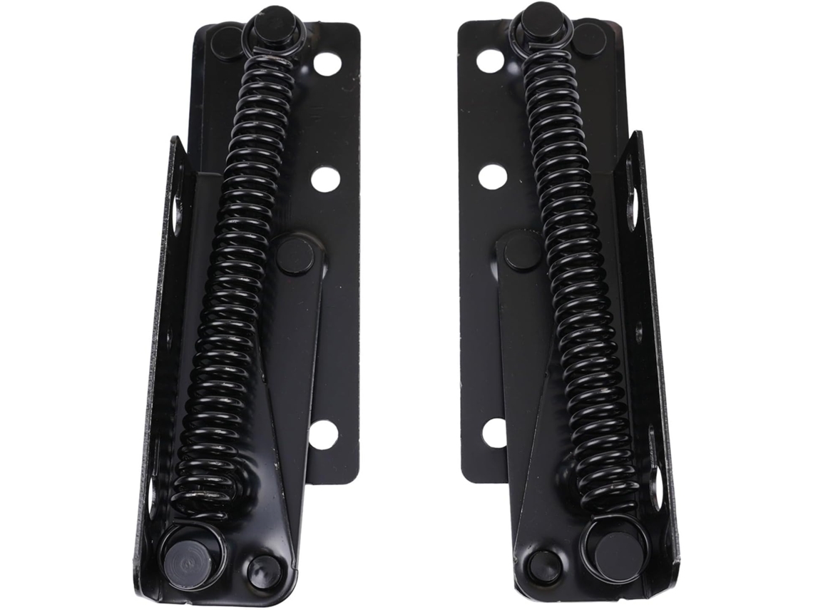 Conjunto De 2 Dobradiças Para Sofá Cama Com Ângulo Ajustável E Reclinável, Em Aço Preto, Para Montagem De Estrutura