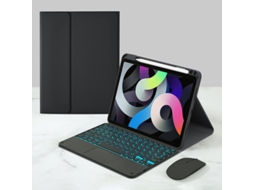 Lurelia Capa Com Teclado Bluetooth Para Ipad 10.2 Com Teclado Destacável