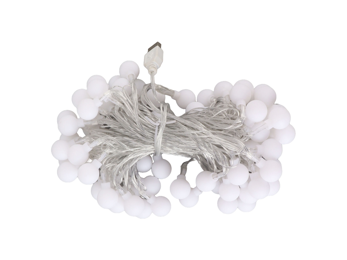 Cordão de Luzes Led para Criar um Ambiente Aconchegante, Ideal para Decoração de Tendas Camping e Áreas Externas, com 1, 8 Cm de Diâmetro BRILVIBERA