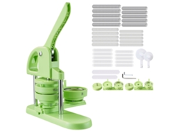 Máquina Para Fazer Crachás Succebuy 58 Mm E 75 Mm 200 Conjuntos De Botões, Verde