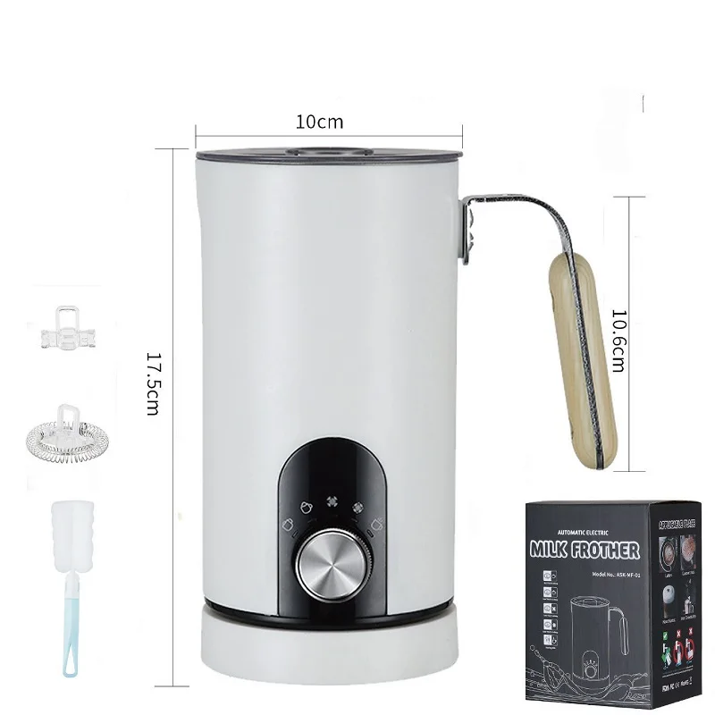 (branco) Espumador De Leite Elétrico 5 Em 1 Com Agitador Automático Para Café E Leite