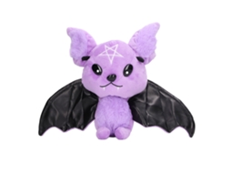 Primerox brinquedo de Pelúcia de Morcego Macio Decorativo Natal Halloween para Crianças Adultos Roxo