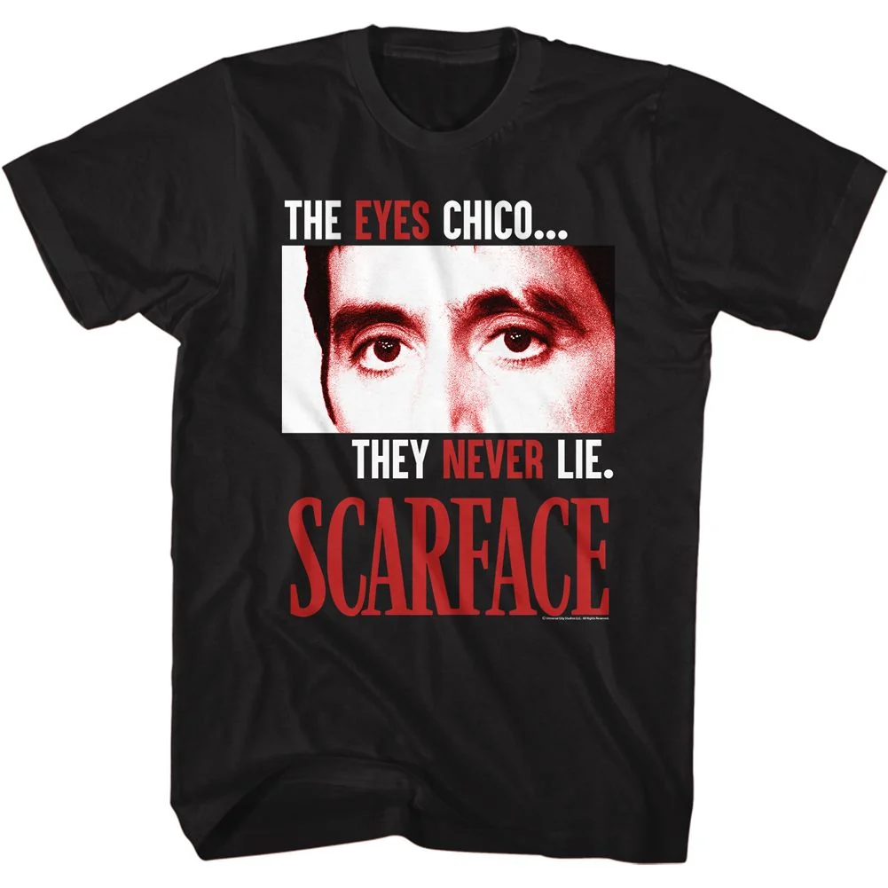 Rockinstone Scarface Movie The Eyes Never Lie Black Adult T-shirt Size:s