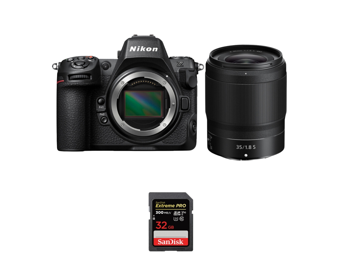 Z8 + Z 24 200mm F/4 6.3 Vr + 3 Sandisk 512gb Extreme Pro Cfexpress Type B Máquina Fotográfica Híbrida Full frame + Ebook Pricedirect NIKON