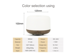 Umidificador Aroma Yx 167 300ml com Luz Led e Controle Remoto para Casa Escritório Carro