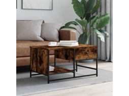 Mesa De Centromesa De Apoiomesa De Café 85,5x51x45 Cm Derivados Madeira Carvalho Fumado Wsd52434 Lovely Home