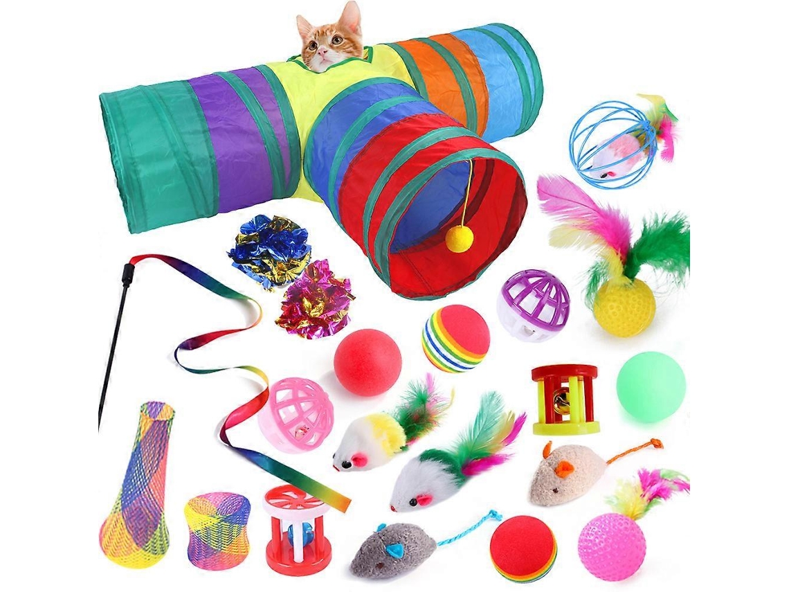 Brinquedo Para Gato Com Erva-dos-gatos Peixe E Túnel