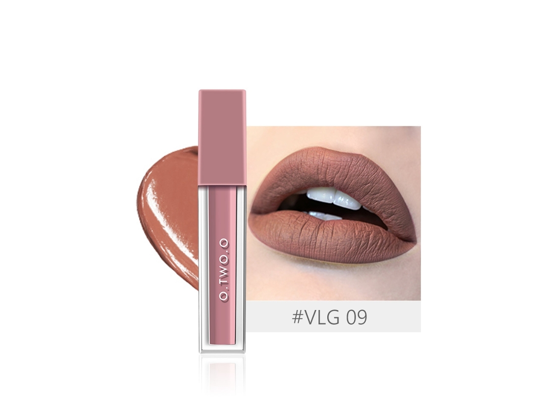 Labial Líquido Matte Impermeável Hidratante De Longa Duração Em Tubo Quadrado Vlg09