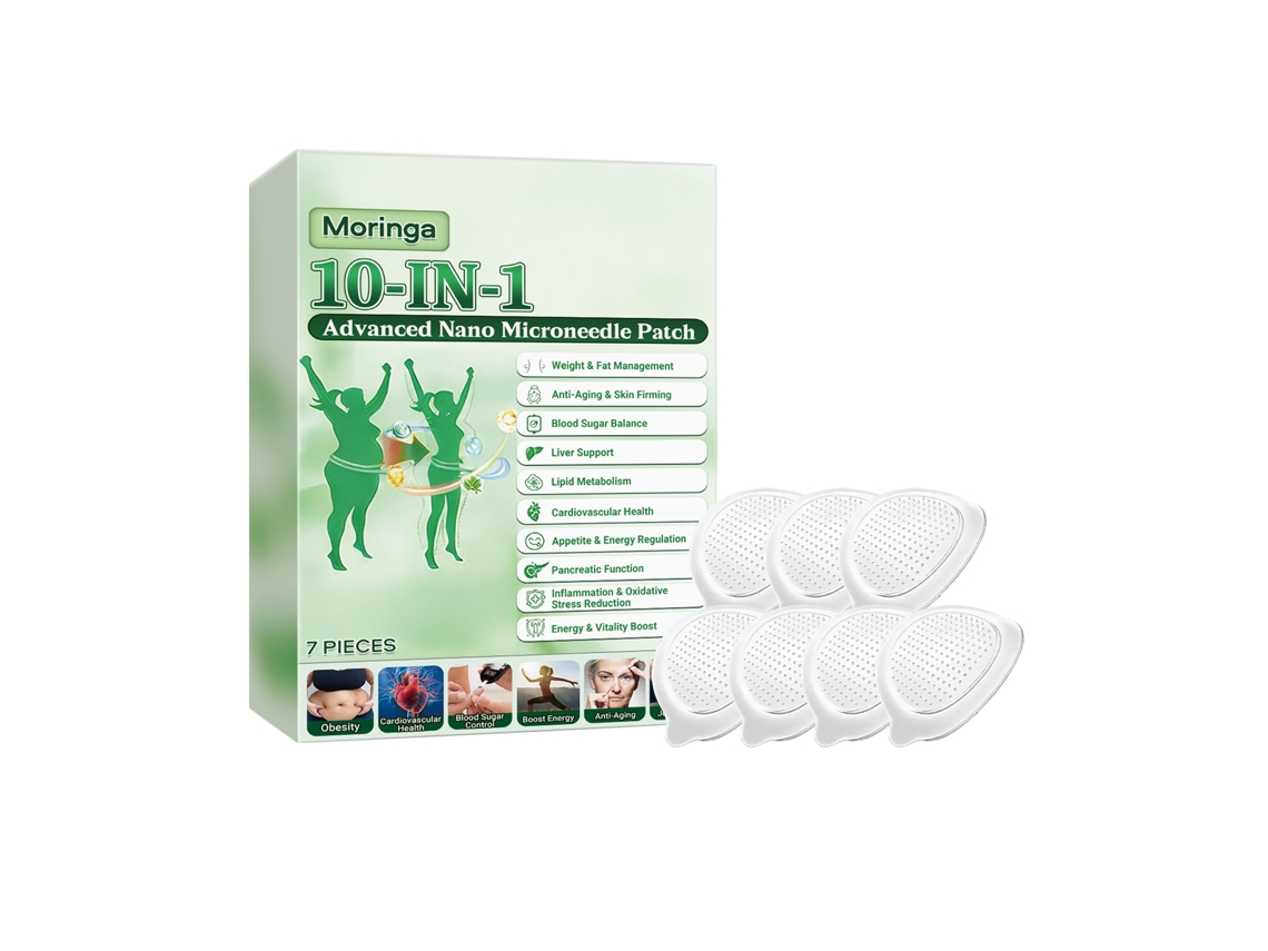 Moringa Patch com Nanoneedles para Revitalizar a Pele e Melhorar a Beleza Natural LAXISCREED